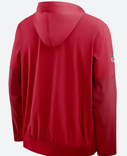 Nike San Francisco 49ers Sideline Red Hooded Anorak Jacket