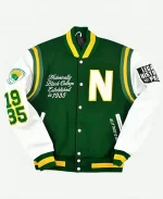 Norfolk State University Motto 2.0 Varsity Bomber Jacket For Unisex