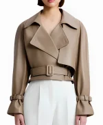 Nour Hammour Dupe Leather Jacket