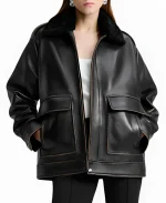 Nour Hammour Leather Jacket