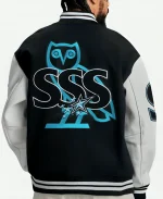 OVO Scarborough Shooting Stars Black & White Varsity Jacket