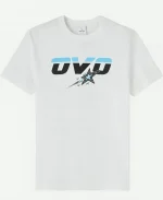 OVO X Scarborough Shooting Stars Runner White T-Shirt For Sale