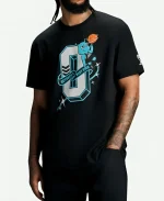 OVO X Scarborough Shooting Stars Varsity O Black T-Shirt