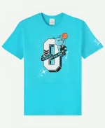OVO X Scarborough Shooting Stars Varsity O Blue T-Shirt