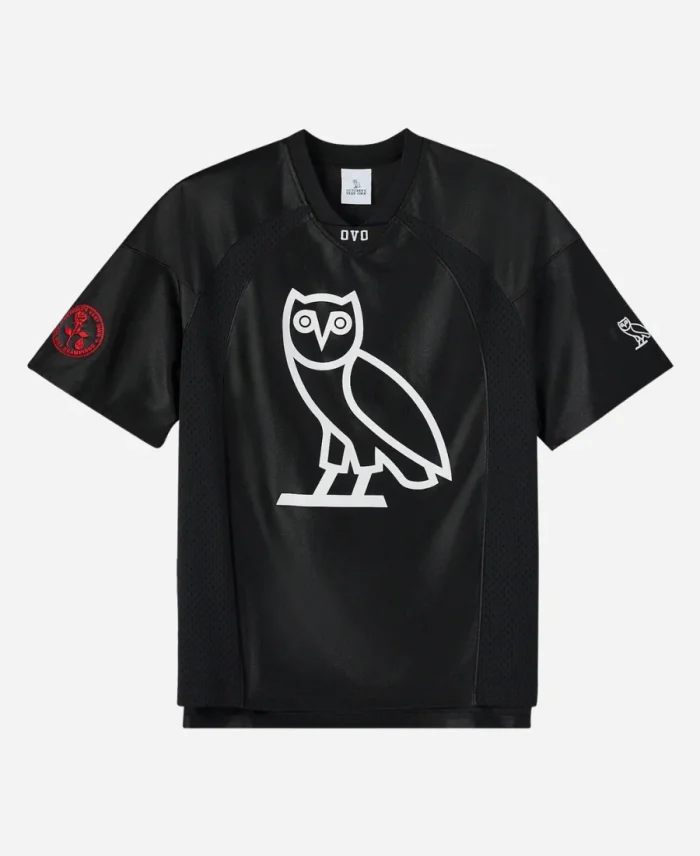 OVO4L Football Black Tee For Unisex