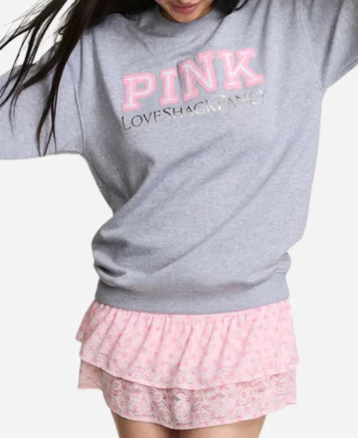 PINK x LoveShackFancy Crew Sweatshirt