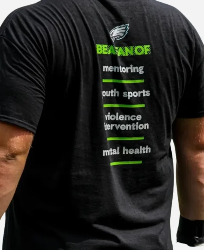 Philadelphia Eagles A Fan Of Change Black T-Shirt