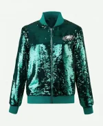 Philadelphia Eagles Green Sequin Jacket For Women’s