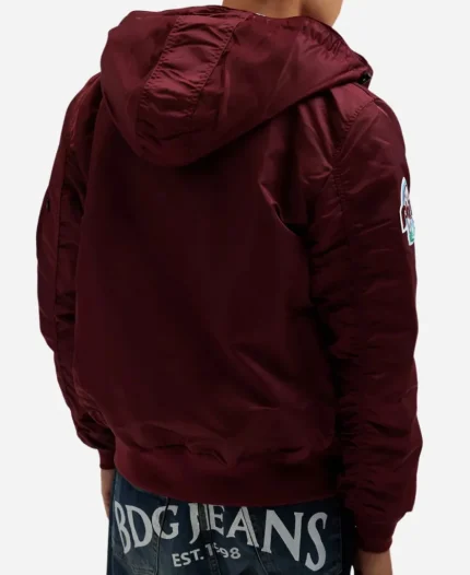 Philadelphia Phillies Historic L-2B Red Hooded Jacket For Sale