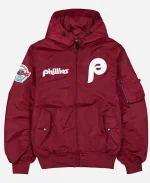 Philadelphia Phillies L-2B Red Hooded Jacket
