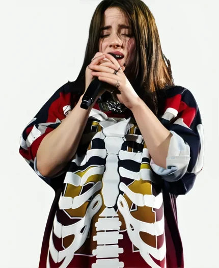 Pittsburgh Tour Hit Me Hard and Soft Billie Eilish Skeleton Jersey