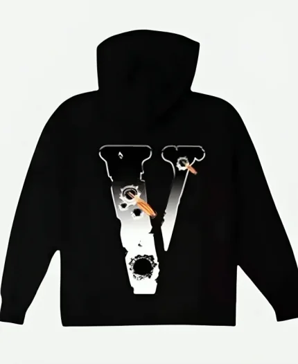 Pop Smoke Vlone Pullover Black Hoodie For Sale