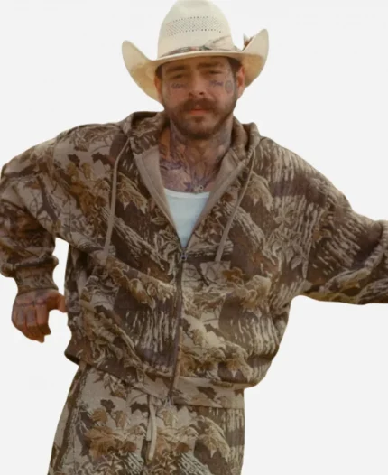 Post Malone Skims Realtree Camo Hoodie