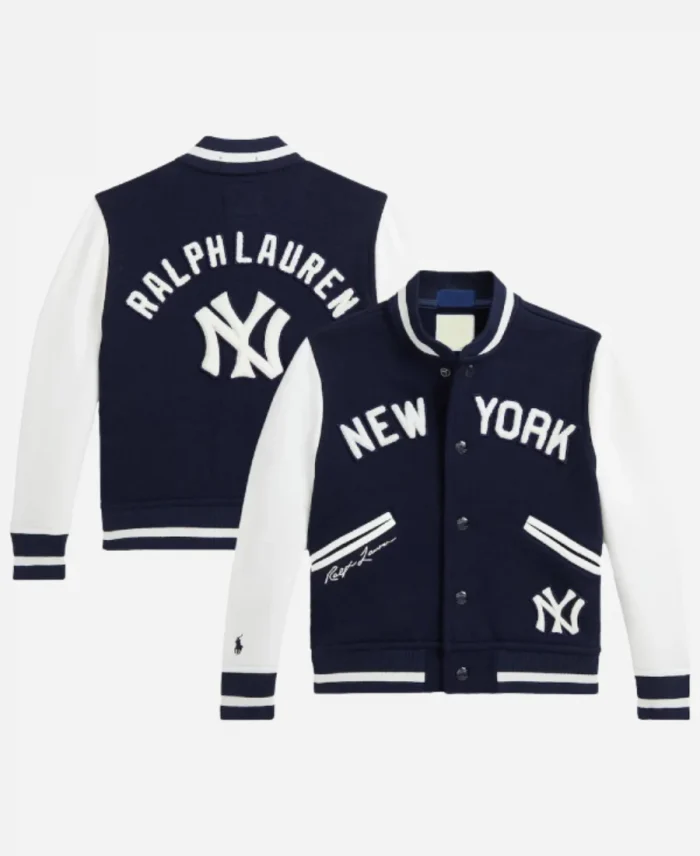 Preschool Polo Ralph Lauren Navy Yankees Fleece Jacket