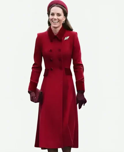 Princess Kate Middleton Red Coat