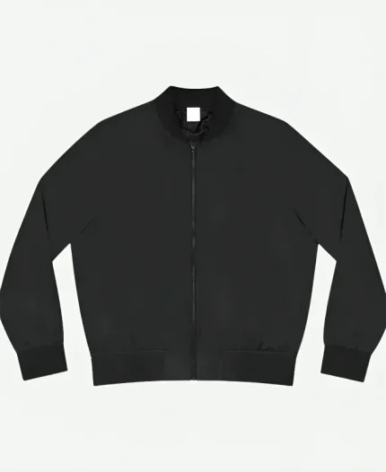 Purple Wicked Skull Printed Black Bomber Jacket