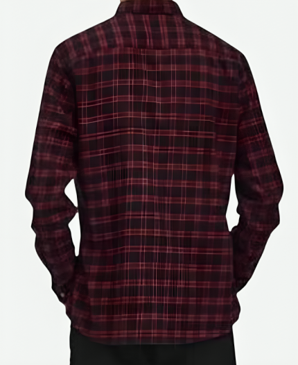 Pushers S01 Libby Mai Red & Black Plaid Shirt