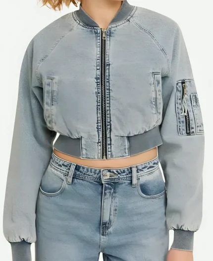 Pushers S01 Rosie Jones Cropped Denim Jacket