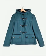 Pushers S01 Rosie Jones Teal Toggle Coat