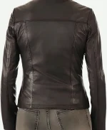 ROXA Trendy Women's Zip Up Genuine Leather Biker Jacket