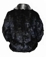 Real Mink Black Shearling Jacket
