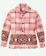 Resident Alien S4 Elizabeth Bowen Pink Plaid Shacket