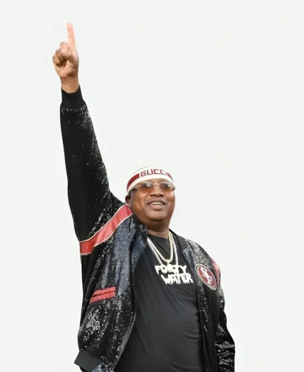 San Francisco 49ers E40 Sequin Black Jacket