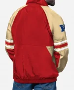 San Francisco 49ers Starter Scarlet Prospect Half-Zip Pullover Jacket