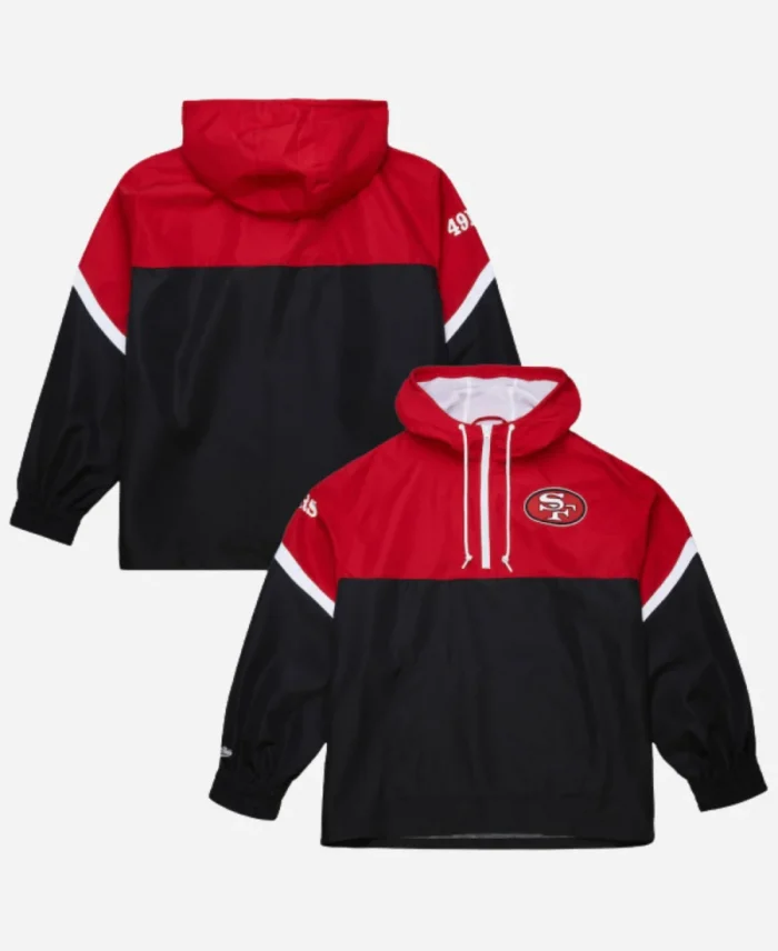 San Francisco 49ers Tie Breaker Anorak Half-Zip Jacket