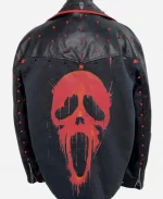 Scream Punk Style Leather Studded Jacket