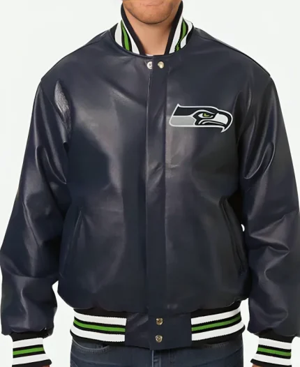 Seattle Seahawks Leather Jacket for Sale