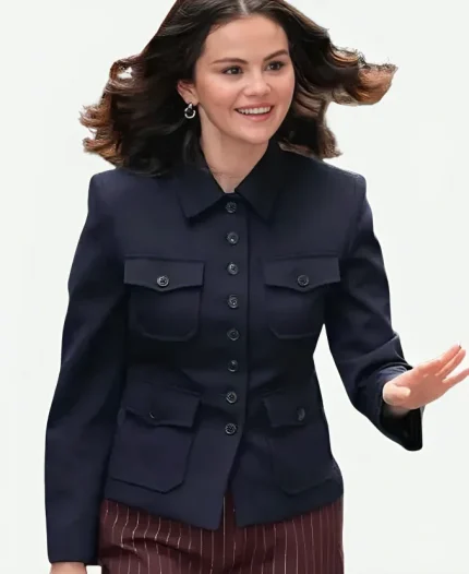 Selena Gomez Street Style 2025 Black Jacket