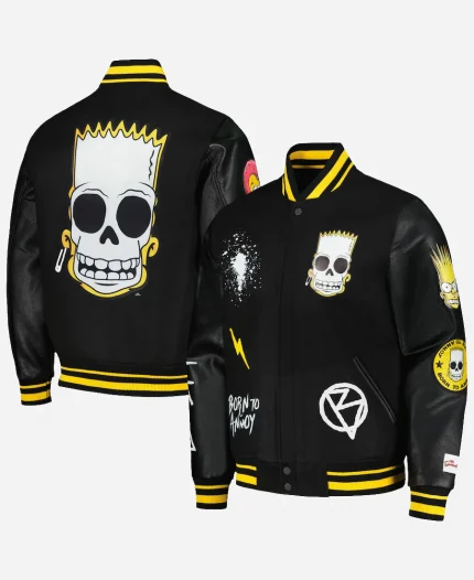 Simpsons Varsity Black Jacket