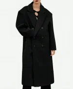 Source Unknown Grandpa Black Wool Coat