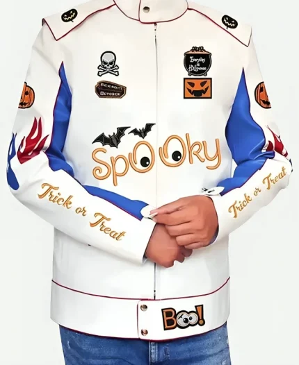 Spooky Trick Or Treat Leather Jacket