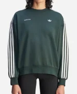 Sporty and Rich x Adidas Green Sweatshirt