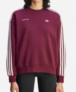 Sporty and Rich x Adidas Maroon Sweatshirt