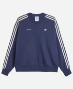 Sporty and Rich x Adidas Navy Blue Sweatshirt