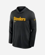 Steelers Sideline Performance Long Sleeve Hoodie T-Shirt