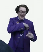 Steve Buscemi TV Series Wednesday Season 2 Barry Dort Vibrant Purple Uniform Blazer