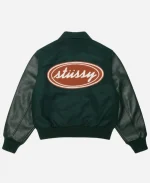 Stussy Script Oval Varsity Jacket For Sale