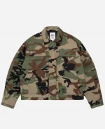 Stüssy Woodland Camo Workwear Jacket For Sale
