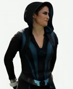 Supergirl SO6 Chyler Leigh Black Hooded Jacket For Sale