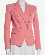 TV-Series Below Deck Season 12 Pink Double Breasted Tweed Blazer