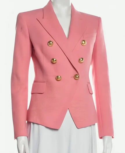 TV-Series Below Deck Season 12 Pink Double Breasted Tweed Blazer