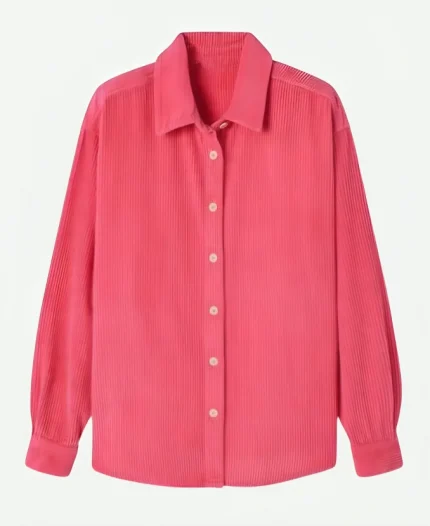 TV-Series The Ultimatum Queer Love Season 2 Kyle Neal Pink Corduroy Shirt