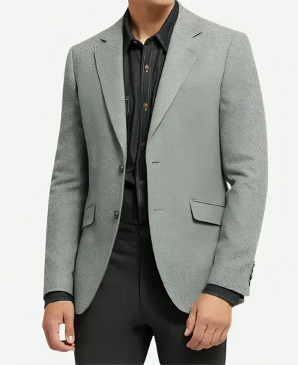 TV Series Yellowstone Kayce Dutton Grey Wool Blazer