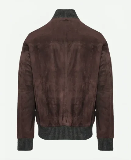 TV-Show The View 2025 Michael Gandolfini Brown Suede Jacket