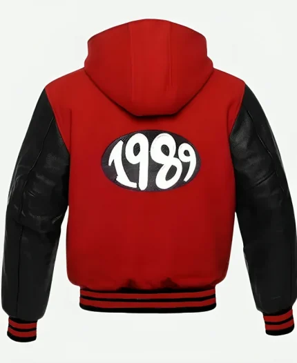 Taylor Swift 1989 Black And Red Letterman Varsity Jacket
