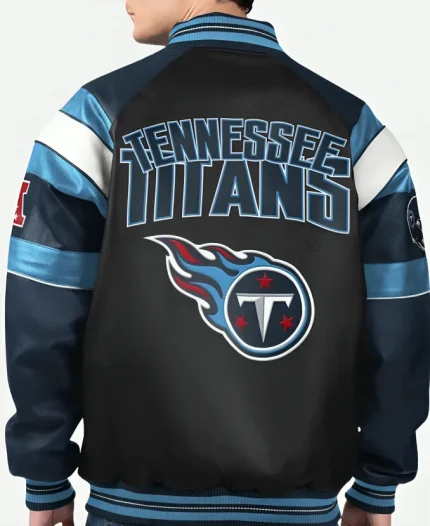 Tennessee Titans Black Leather Jacket For Unisex